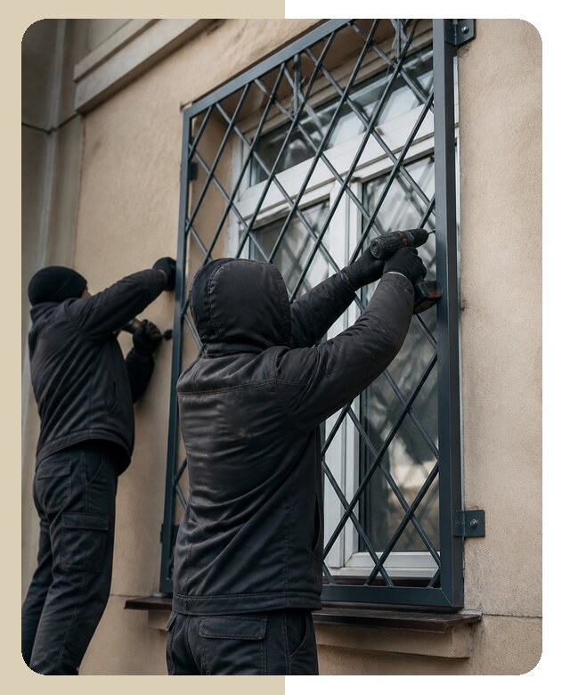 Установка антивандальных решеток на окна в Грозном